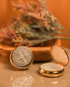 Caixinha São Bento - Folheada a Ouro