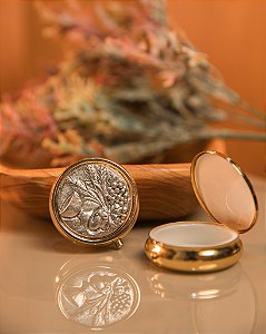 Caixinha Eucaristia - Folheada a Ouro