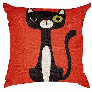 Almofada Black Cat 45x45