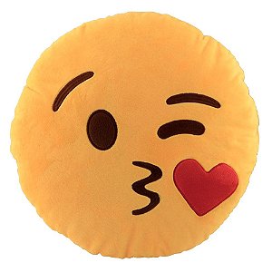 Almofada Emoji Beijinho 30cm