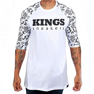 Camiseta Kings Raglan Mosaic Branca