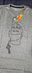 Camiseta Black Blue Terço Cinza