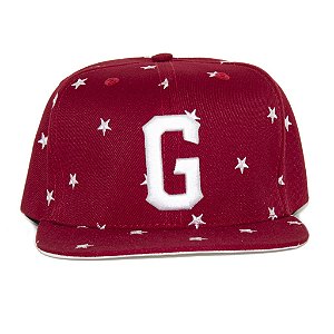 Boné G-Style Snapback Estrelas Vermelho