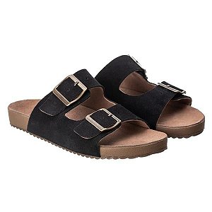 Sandálias Birken couro preto