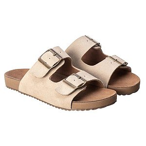 Sandálias Birken couro nude