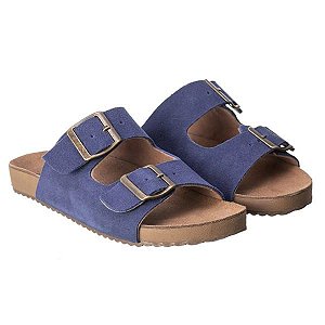 Sandálias Birken couro lilas