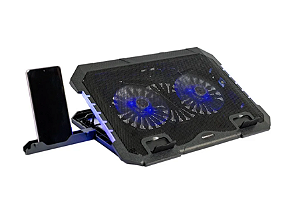 Suporte Para Notebook KROSS, 2 Fans, USB, RGB - KE-SNS90