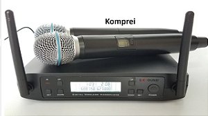 Microfone Duplo Uhf - 100 Metros