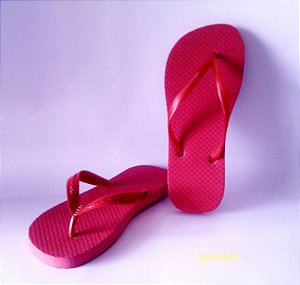 CHINELO BORRACHA - VERMELHO
