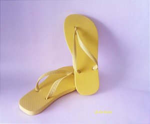 CHINELO BORRACHA - AMARELO
