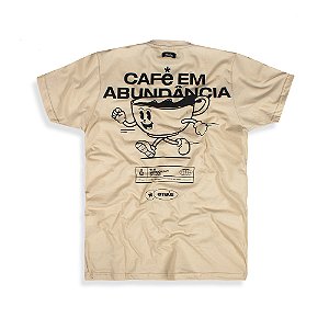 CAMISETA CAFÉ EM ABUNDÂNCIA (VANILLA)