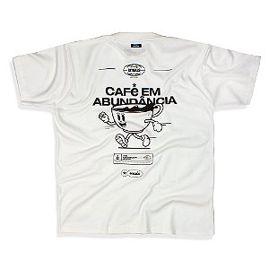 CAMISETA OVERSIZED CAFÉ EM ABUNDÂNCIA