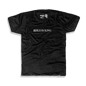 CAMISETA JESUS IS KING BLACK (DTF)