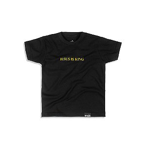CAMISETA INFANTIL JESUS IS KING (BLACK)