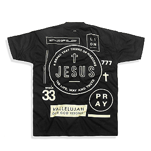 CAMISETA OVERSIZED HALLELUJAH (PRETA)