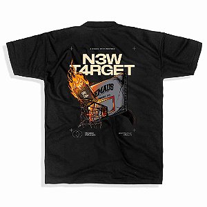 CAMISETA OVERSIZED NEW TARGET PRETA