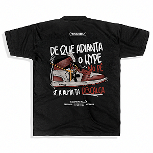 CAMISETA OVERSIZED STATUS X ESSÊNCIA PRETA (DTF)
