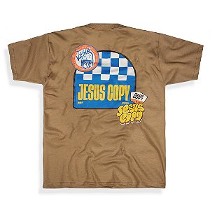 CAMISETA OVERSIZED STICKERS (CARAMELO)