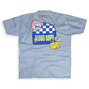 CAMISETA OVERSIZED STICKERS (AZUL)