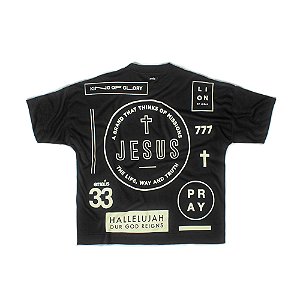 CAMISETA BOXSIZED HALLELUJAH BLACK
