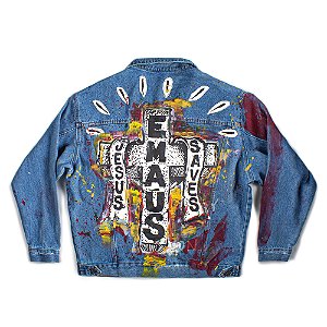 JAQUETA JEANS JESUS SAVES CUSTOM