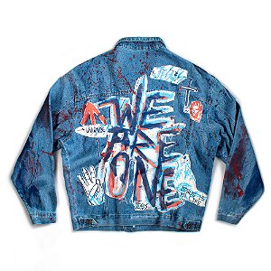 JAQUETA JEANS ONE GOD CUSTOM