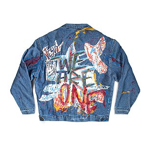 JAQUETA JEANS JESUS IS LIFE CUSTOM