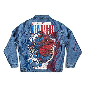JAQUETA JEANS NEW HEART CUSTOM