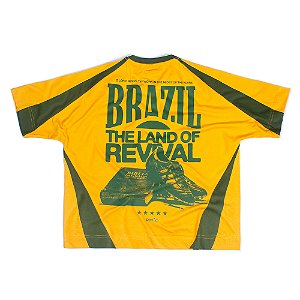 CAMISETA BOXSIZED BRASIL (AMARELO)