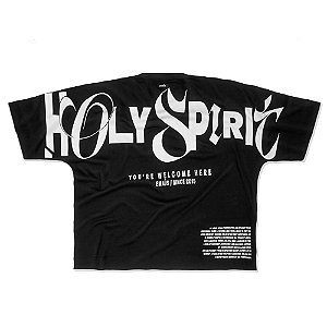 CAMISETA BOXY SIZED HOLY SPIRIT (BLACK)