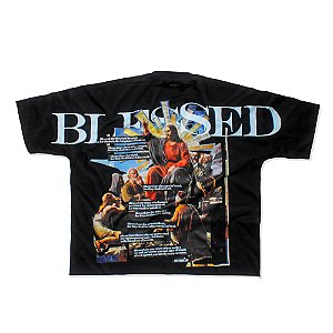 CAMISETA BOXY BLESSED (BLACK)