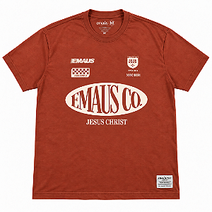 CAMISETA STREET EMAÚS 10 ANOS (TERRACOTA)