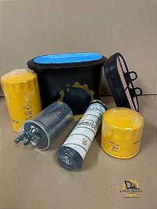 Kit Filtros Retroescavadeira Jcb 3c M. Jcb + Trans. + Hidra.