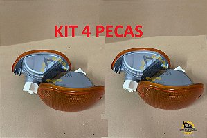 Lanterna Pisca Retroescavadeira Randon RK406B 219000335 (Kit 4 pecas)