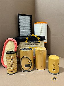 Kit Filtros Retroescavadeira Caterpillar Nova 416 + Transmissao + Ar Condiconado