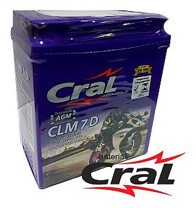 Bateria Para Moto Cral CLM7D (12v-7AH)