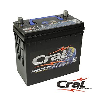 Bateria Cral 50Ah CL50NSD/CL50NSE - Linha Top Line (Cx. Alta)