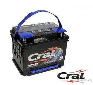 Bateria Cral 60Ah - CS60D: Positivo Direito (EcoSport, Prisma