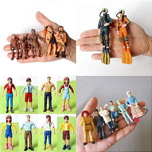 Miniaturas e flashcards Seres Humanos / Hominídeos / Pré-História / Profissões