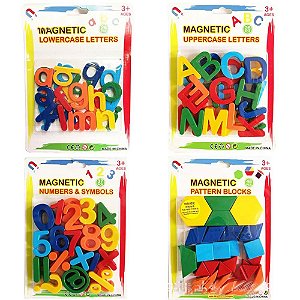 Imãs - Letras, números ou formas geométricas magnéticas