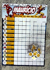 Quadro Calendário ou Tarefas (Incentivo) para rotina visual infantil