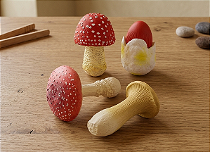 Miniaturas e flashcards Ciclo de vida fungos/cogumelos