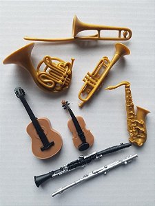 Miniaturas e flashcards Instrumentos musicais