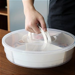 Bandeja sensorial com divisórias para atividades infantis e minimundos | organização e exploração criativa