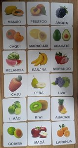 Miniaturas e flashcards Frutas