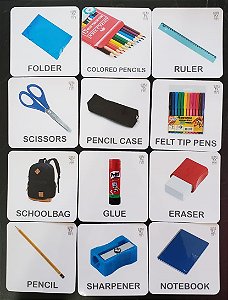 Flashcards Material Escolar
