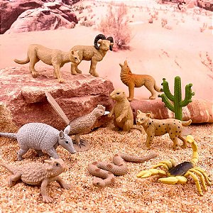 Miniaturas e flashcards Animais do Deserto