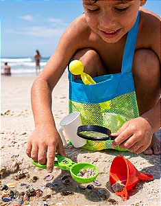Kit exploração na praia para crianças - atividade sensorial para passeios e viagens