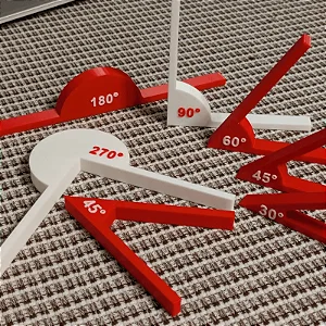 Kit de Ângulos - material concreto de matemática/geometria