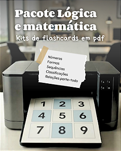 Pacote flashcards Lógica & Matemática - arquivos digitais pdf
